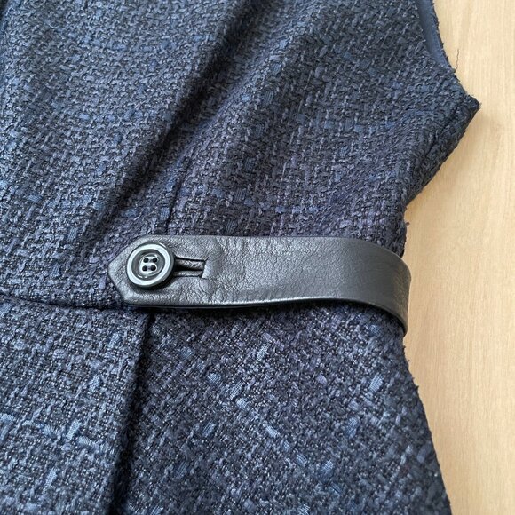 Alice + Olivia Navy Tweed Dress 2 - Picture 5 of 9